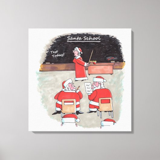 Santa Test canvas print (Voorkant)