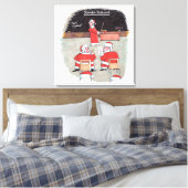 Santa Test canvas print (Insitu (Slaapkamer))