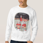 Santa Test mannen wit sweatshirt (Voorkant)