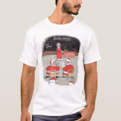 Santa Test mannen wit T-shirt (Voorkant)
