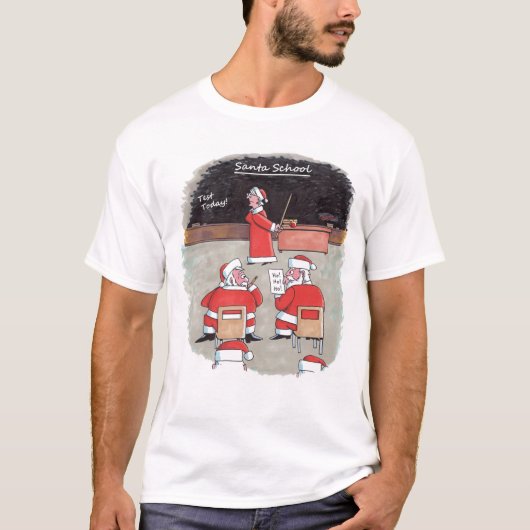 Santa Test mannen wit T-shirt (Voorkant)