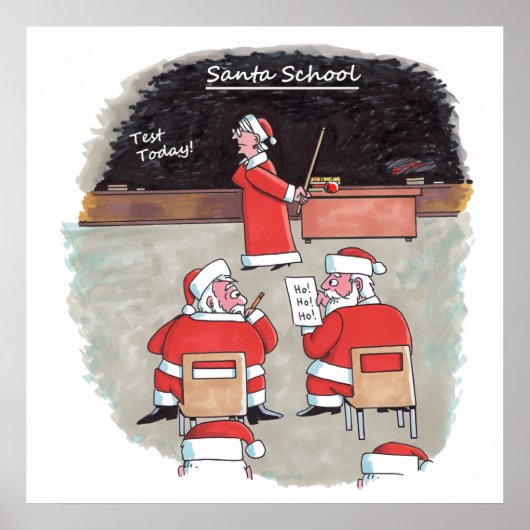 Santa Test matte poster (Voorkant)