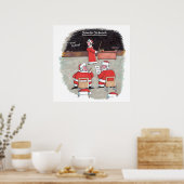 Santa Test matte poster (Keuken)