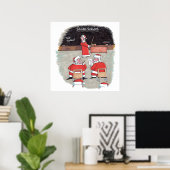 Santa Test matte poster (Thuiskantoor)