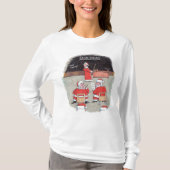 Santa Test vrouwen witte T-shirt met lange mouwen (Voorkant)