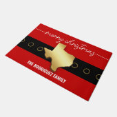 Santa Texas Belt Buckle Kerstmis Deurmat (Schuin)