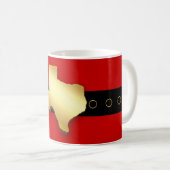 Santa Texas Belt Buckle Kerstmis Koffiemok (Voorkant rechts)