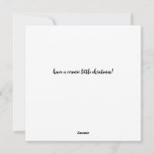 SANTA & THE ALIENS, Funny Christmas Kaart (Achterkant)