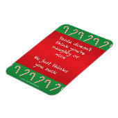 Santa Thinks, je hebt schunnige kerst Magneet (Linkerzijde)
