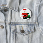 Santa Time Ronde Button 5,7 Cm (In situ)