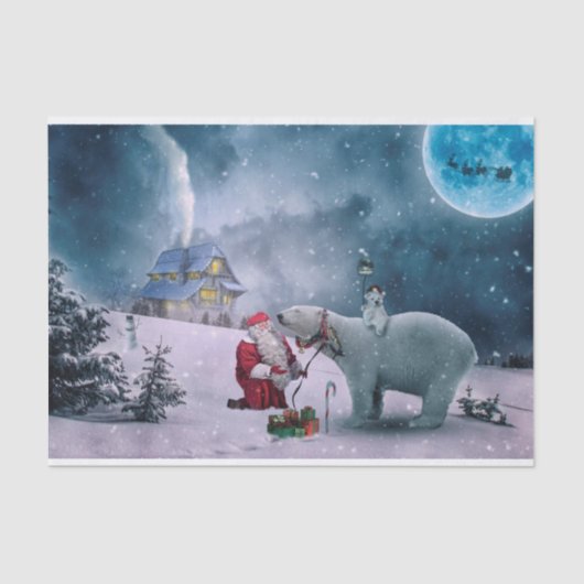 Santa Tissue Paper Tissuepapier (Voorkant)