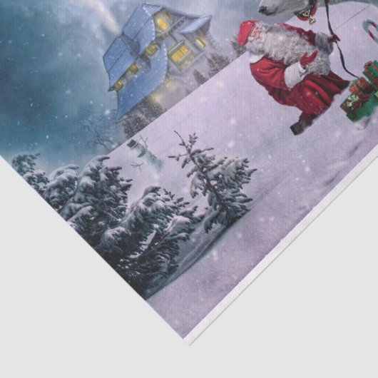 Santa Tissue Paper Tissuepapier (Detail)