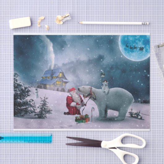 Santa Tissue Paper Tissuepapier (Craft)