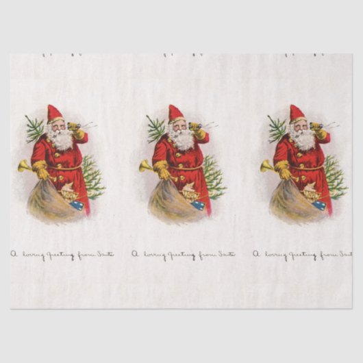  SANTA TISSUE PAPIER (Voorkant)