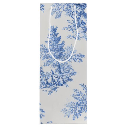 Santa Toile Wijn Cadeautas (Achterkant)