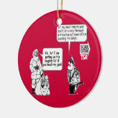 SANTA TOUCH MY JUNK TSA BLACK KERAMISCH ORNAMENT (Links)