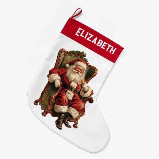  Santa Traditional Christmas Grote Kerstsok (Voorkant (Hangend))