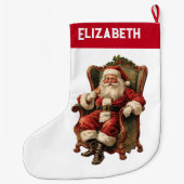  Santa Traditional Christmas Grote Kerstsok (Achterkant)