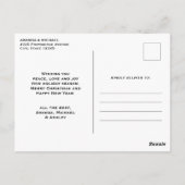  Santa Traditional Christmas Holiday Briefkaart (Achterkant)