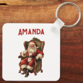  Santa Traditional Christmas Sleutelhanger (Achterkant)