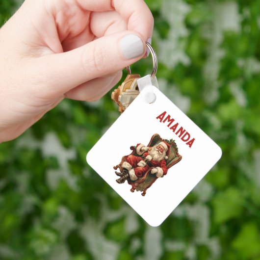  Santa Traditional Christmas Sleutelhanger (Hand)