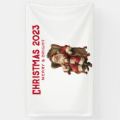  Santa Traditional Christmas Spandoek (Verticaal)