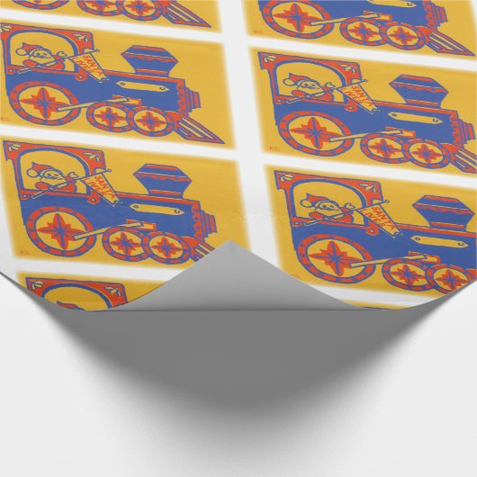 Santa Train Cadeaupapier (Hoek)