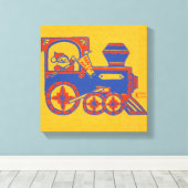 Santa Train Canvas Afdruk (Insitu (Houten vloer))