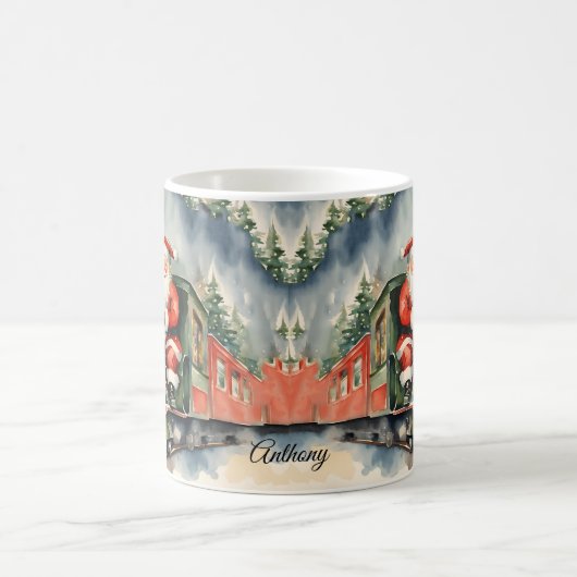 Santa Train Christmas Koffiemok (Center)