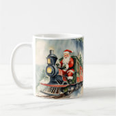Santa Train Christmas Koffiemok (Links)