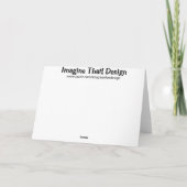 Santa Train Feestdagen Kaart (Achterkant)