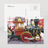 Santa Train Feestdagenkaart (Voorkant / Achterkant)