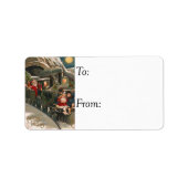 Santa Train  Gift Label (Voorkant)