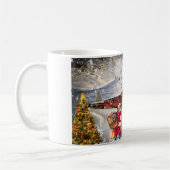 Santa Train Mok, Kerstmis Mok, Kerstmis Trein Koffiemok (Links)
