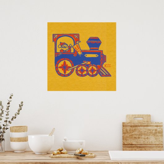 Santa Train Poster (Keuken)