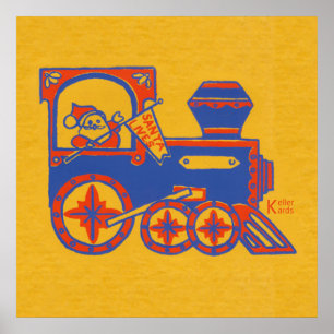 Santa Train Poster