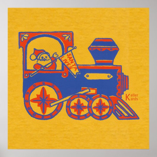 Santa Train Poster (Voorkant)