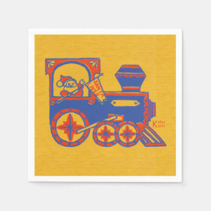 Santa Train Servetten