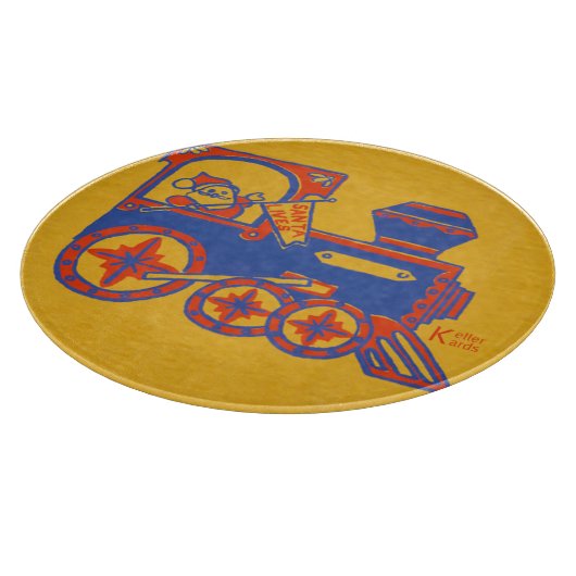 Santa Train Snijplank (Hoek)