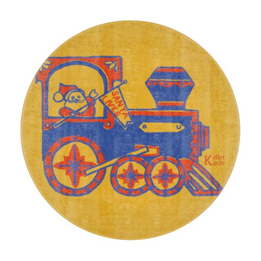 Santa Train Snijplank (Voorkant)