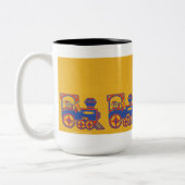 Santa Train Tweekleurige Koffiemok (Links)