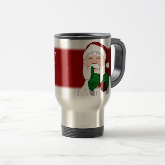 Santa Travel Mug Coffee Cup Festive Santa Cup Reisbeker (Voorkant rechts)