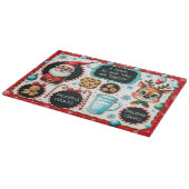 Santa Treat Board voor melk, koekjes en rendieren Snijplank (Hoek)