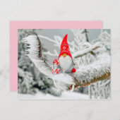 santa tree gnome-briefkaart briefkaart (Voorkant / Achterkant)
