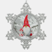 Santa Tree Gnoom Pewter ornament (Voorkant)