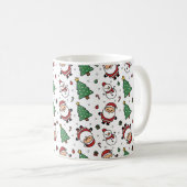 Santa, Tree & Snowman Christmas Mug Koffiemok (Voorkant rechts)