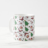 Santa, Tree & Snowman Christmas Mug Koffiemok (Voorkant links)