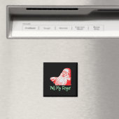 Santa Trek Mijn Vinger Grappig Kerst Grat Humor PR Magneet (Insitu (Vaatwasser))