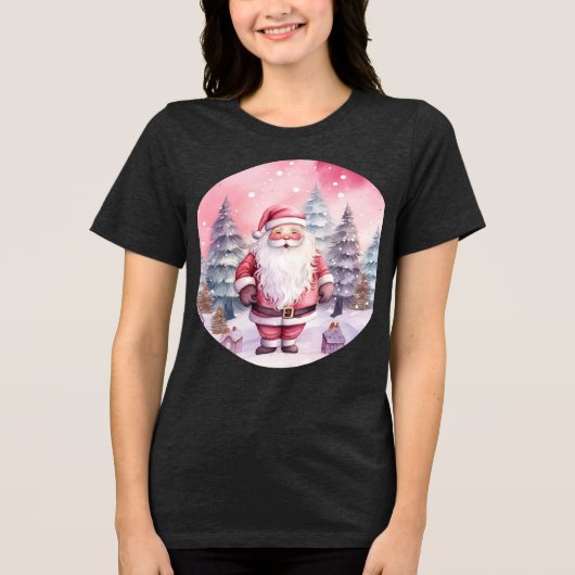 SANTA Tri-Blend SHIRT (Voorkant)