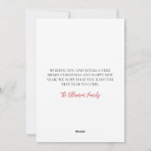 Santa Tropical Beach Kerstmis Feestdagenkaart (Achterkant)